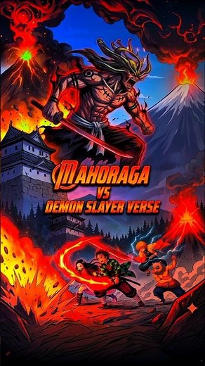 What if MAHORAGA Fought The Upper Moons ? #demonslayer #jjk #anime