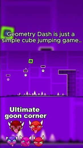 Geometry Dash is just a simple cube jumping game.. #geometrydash #gd #shorts #gaming #edit