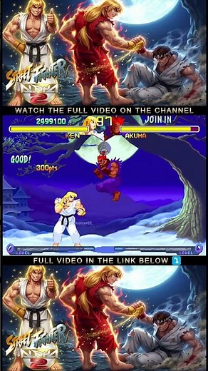 "KEN vs SHIN AKUMA in Street Fighter Alpha 2"