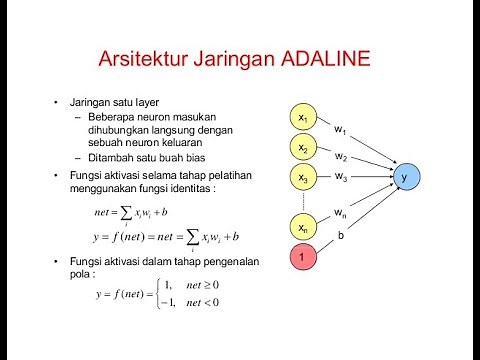 Model Jaringan Adaline dan Madaline | Jaringan Syaraf Tiruan Pertemuan 8