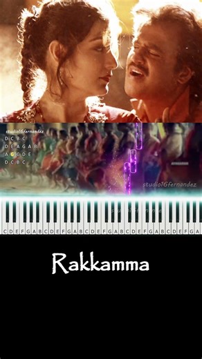 Rakkamma Keyboard Cover | Piano Notes | Thalapathi | Ilaiyaraaja | Rajinikanth | Fernandez 3
