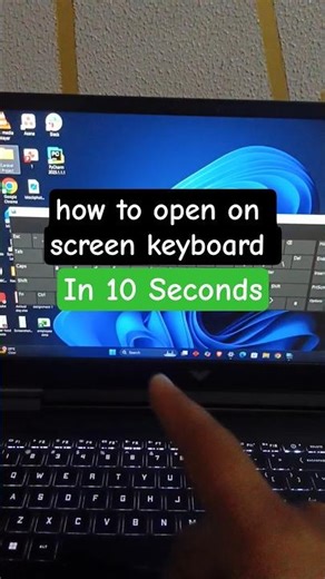 how to Open on screen keyboard #shorts #ytshorts #keyboardshortcuts #keyboard #windows