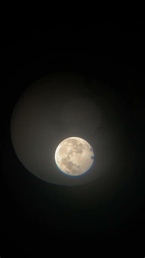It's moving😳 #moon #nasa #telescope #diy #artemis2