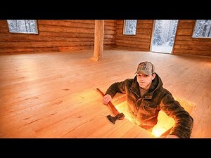 Building a Warm Wood Floor with Sawdust | Log Cabin Life