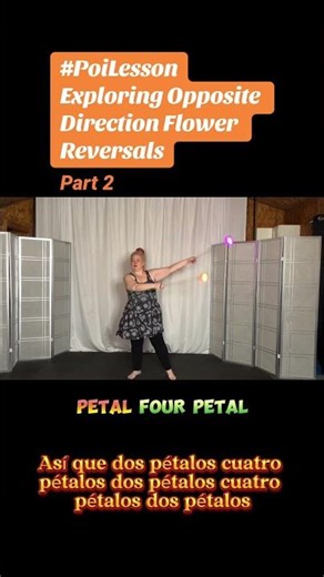 Pt2 Poi Exploring Opposite Direction Flower Reversals #poi #PoiSpinning #PoiDance #PoiTutorial