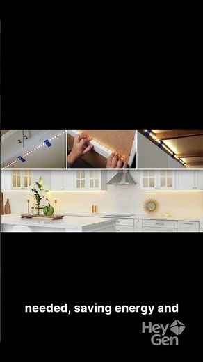 Smart Motion Sensor LED Light Strip – Modern Kitchen Upgrade 2025