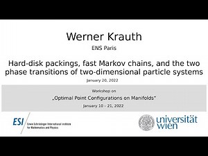 Werner Krauth - Hard-disk packings and two phase transitions of two-dimensional particle systems