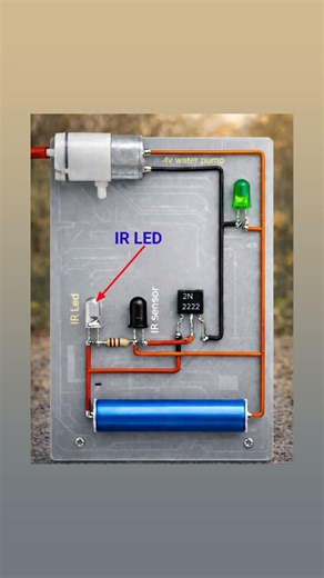IR sensor#IR LED#science project#new idea science project#automatic water tap#automatic RO tab#new