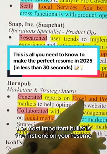 Crafting the Perfect Resume for 2025 in 30 Seconds