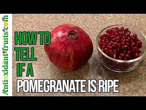 Unbelievable Trick for Telling When a Pomegranate is Ripe AND How to Cut it!