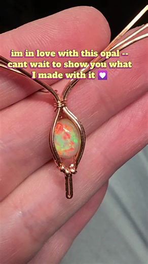 Opals are the best magic #opal #jewelrymaking #crystals #wirewrappedjewelry