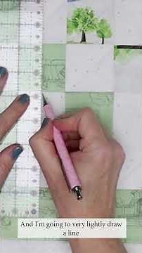 How to mark lines for machine quilting the most traditional way