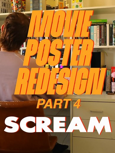 Scream Movie Poster Redesign | Horror Graphic Design Art