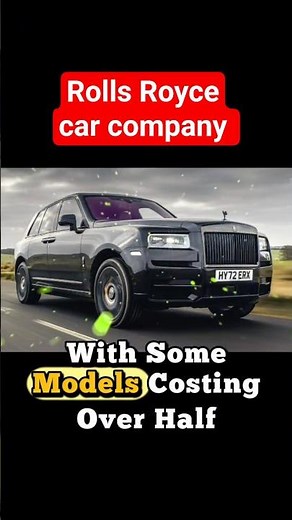 rolls Royce car company #rollsroyce #bestluxury #historyfacts #expensivecar