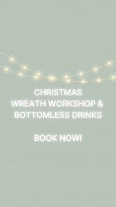 Christmas Wreath Workshop is back!🎄Enjoy a night of bottomless drinks, chef prepared food & create your own wreath to take home❤️ Book now! https://www.trybooking.com/CMUHD | LaManna