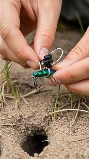 Inside a Giant Underground Insect Colony — Tiger Beetle POV