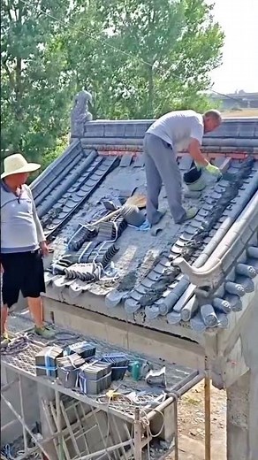 Installing Traditional Roof Tiles on Concrete Structure