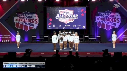 5 Star Cheer Company - Success [2026 L2 Junior - Flex - D2 - Small - A Day 2] 2026 NCA All-Star National Championship