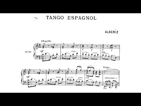 Isaac Albéniz: Tango espagnol op. 164 No. 2 in A minor (with score)