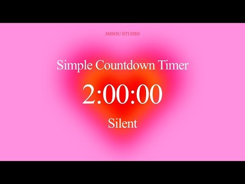2 Hour Silent Countdown Timer With Alarm ⌛