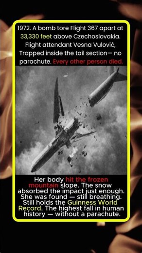 Fell 33,330 Feet Without a Parachute... And Lived ✈️🏔️