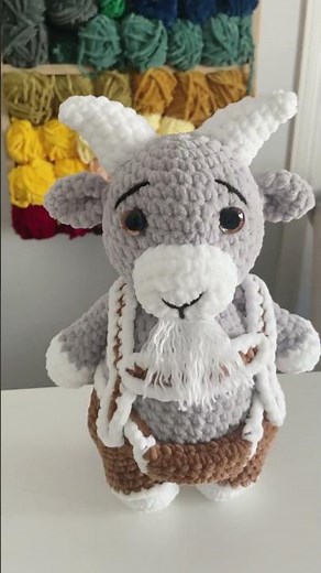 Looking For A Crochet Goat Pattern? Look No Further!🐐😍 #shorts #crochetgoat