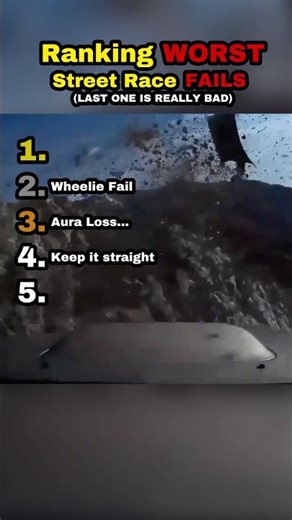 Ranking WORST Street Racing Fails and Crashes! (LAST ONE WAS REALLY BAD) #shorts #ranked