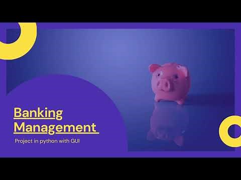 Banking Management System | Python Tkinter GUI based project [ Execution ]