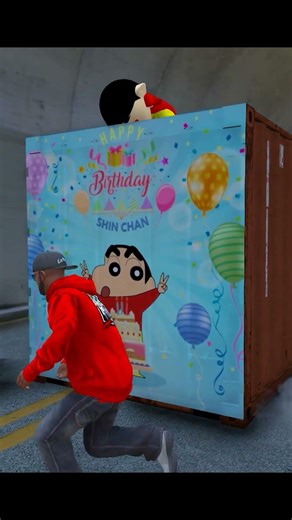 Shinchan Got Birthdayi Gift 🎁 #bommalu #shinchan #gta5 #gta5telugu #shorts