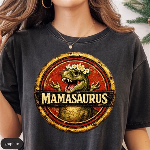 Vintage Mama T-rex Shirt, Funny Mom Comfort Colors Tee, Retro Dinosaur Mom Shirt, Mothers Day Gift, Boy Mom Tee, Jurrasic Mamasaurus - Etsy