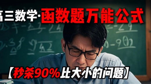 高中数解函数题的“万能公式”！