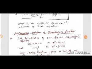 Lec-42 PG (Fundamental solu of Schrodinger's equ and Laplace Transform and Resolvent equ.)
