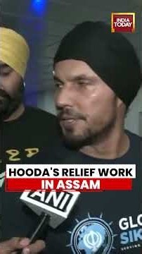 Randeep Hooda Joins Assam Flood Relief, Serves Food To Families Displaced By Floods #flood