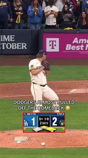 BREWERS WIN NLCS GAME 1 🚨🚨 #mlb #playoffs #dodgers #brewers #ohtani | dodgers brewers game
