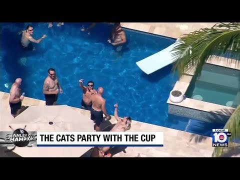 Florida Panthers party with Cup, fans across Fort Lauderdale