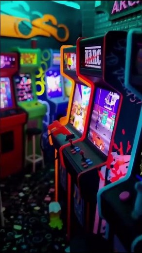 80s Arcade-Themed Book Nook | Flynn's Troon Arcade Tribute #80sArcade #BookNook #Flynn'sArcade