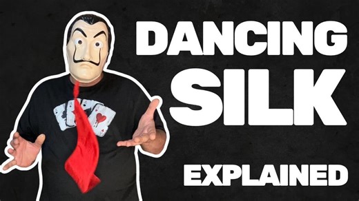 DANCING SILK MAGIC TRICK TUTORIAL Gimmick Step by Step 🪄#tricks #funny #magic #magictricks #fyp | The Mask Magic Tricks