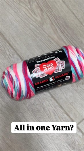 Using ALL in one granny Square yarn to make… #crochet