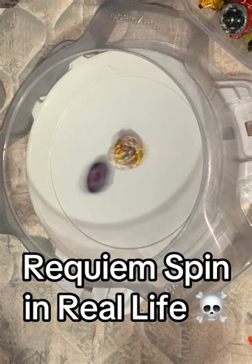 Spryzen Requiem Special Move in Real Life ☠️ #beyblade #beybladeburst #beybladeburstevolution #beybladex #fyp