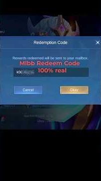 Mlbb 100% Real Redeem Code 😱