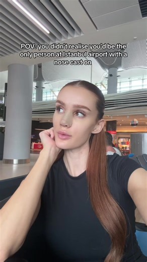 I’m getting stared at like I’m an alien omg I thought this was the plastic surgery epicentre and it’d be just a normal day in Turkey #nosejob #rhinoplasty #nosejobistanbul #septorhinoplasty #fyp
