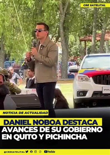 El presidente Daniel Noboa destacó las acciones impulsadas por su administración, entre ellas la entrega de soluciones para el sector agrícola y el acceso a créditos. Además, agradeció el respaldo de los ciudadanos de Quito y Pichincha, asegurando que el Gobierno ha tomado decisiones importantes con el objetivo de impulsar el desarrollo del país y cumplir los compromisos asumidos con la población. Informa: Xavier Macías #DanielNoboa #Quito #Pichincha #GobiernoDelEcuador