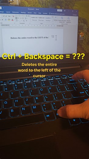 Wow Delete a whole word #windowstips #computertipsandtricks #productivity #learncomputers