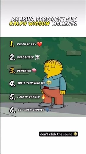 Ranking Ralph wiggum moments 😭￼