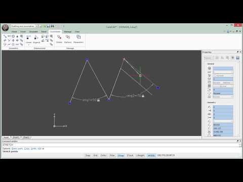 Drawing constraints - parametric drawing tools in CorelCAD