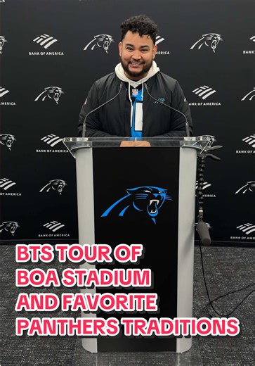 BTS Tour of Bank of America Stadium with Panthers Players