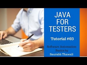Java for Software Testers Tutorial #03 Install JAVA