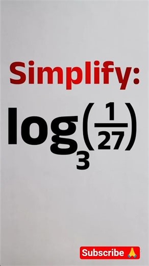 Simplify this logarithm fast! #maths #mathstricks #education #mathshorts #mathematics #satmath