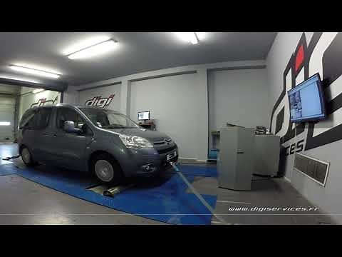 Citroen Berlingo 1.6 HDI 112cv Reprogrammation Moteur @ 134cv Digiservices Paris 77 Dyno