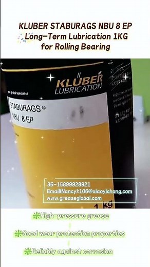 KLUBER STABURAGS NBU 8 EP Long-Term Lubrication 1KG for Rolling Bearing
